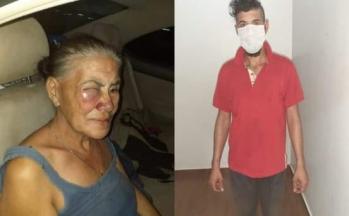 Cobarde y criminal: Un hombre golpeó brutalmente a su mamá